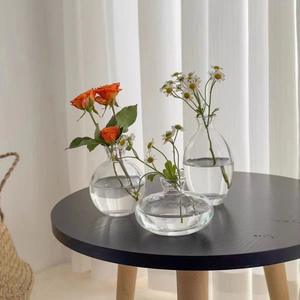 Mini Petit <span class=keywords><strong>Vase</strong></span> Nordique Chambre Balcon Arrangement Floral <span class=keywords><strong>Aquatique</strong></span> Modèle Décoration de Table Ensemble de Vases Bourgeon en Verre pour Décoration Intérieure - Product Image 4