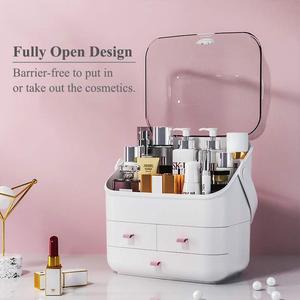 Organizador de Cosméticos con Cajones y Asa Portátil, Exhibidor de <span class=keywords><strong>Maquillaje</strong></span> <span class=keywords><strong>para</strong></span> Regalo, Éxito de Ventas en <span class=keywords><strong>Amazon</strong></span> - Product Image 2