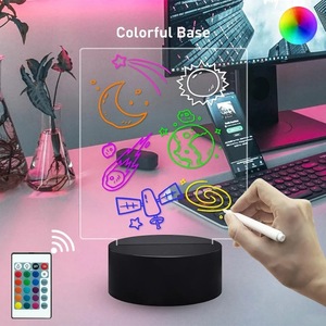 3D ánh sáng ban đêm cơ sở <span class=keywords><strong>LED</strong></span> Đèn Acrylic <span class=keywords><strong>LED</strong></span> bảng trắng hiển thị đứng - Product Image 5