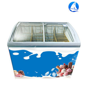 Vitrine à glaces et sucettes glacées compacte et économique, <span class=keywords><strong>congélateur</strong></span> vertical pour glaces, équipement de réfrigération commercial - Product Image 3