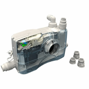 Pompe macéreuse haute performance GENIX 130 de 8 m pour évacuation des eaux usées sanitaires, idéale pour les douches et les WC suspendus - Product Image 6