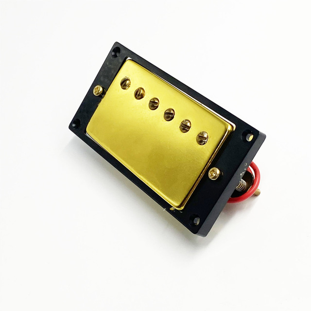 Exquisite  Mini  6 Hole Electric Guitar Pickups Set Golden and Black Humbucker Pickup Neck&Bridge Pickup for LP Guitar
