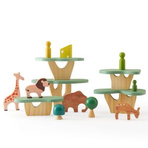 Rompecabezas adornos accesorios de fotografía hecho a mano árbol de madera bosque escena juguetes de construcción casa villano bloques de construcción Juguetes - Product Image 1