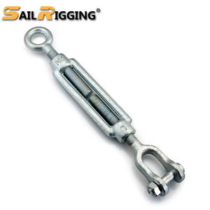 Mandibola e occhio tenditore pesante DIN1480 <span class=keywords><strong>Clevis</strong></span> tenditore M8 M12 M20 porta barca a vela recinzione ombra vela tenditore mascella e occhio - Product Image 1