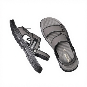 Men's Summer Outdoor Waterproof Non-Slip Soft Bottom Driving <b>Beach</b> <b>Shoes</b> Button Closure Dual-Use Sandals Slippers China - Product Image 1