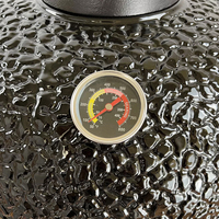Parrilla Kamado Serie Auplex Big Joe de 23 Pulgadas, Parrilla Kamado de Cerámica Deluxe para Jardín, Mini Ahumador, con Certificación CE, para Fiestas en el Jardín de la UE