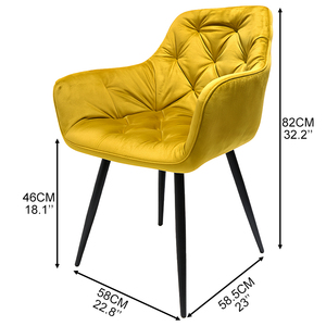 Sedia TUQ Multiuso, Elegante Set Tavolo e Sedie in Velluto <span class=keywords><strong>per</strong></span> <span class=keywords><strong>Ristorante</strong></span>, Comode Sedie da Pranzo <span class=keywords><strong>per</strong></span> Arredamento Casa - Product Image 3