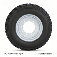 Roue robuste en mousse PU anti-crevaison 14-17.5 CRT201 pour nacelle télescopique JLG