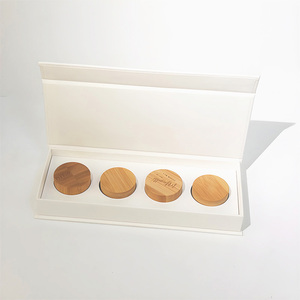Tarro de vidrio engrosado de 5g con tapa de bambú, recipiente esmerilado <span class=keywords><strong>para</strong></span> crema facial, logotipo personalizado, recipiente a prueba de fugas <span class=keywords><strong>para</strong></span> bálsamo, suministro a granel de fábrica - Product Image 5