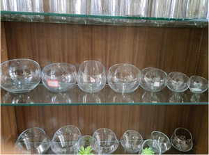 Modern Simple Oblique Mouth Transparent Round Ball Glass Vase Hydroponic Succulent Plant <strong>Pot</strong> <strong>Fish</strong> tank - Product Image 6