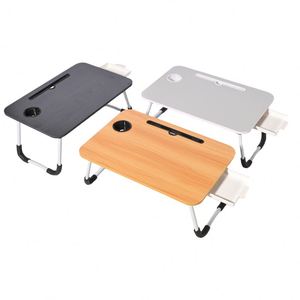 Màu trắng Gỗ giường Khay bảng với gấp chân ăn sáng trên giường cho TV Bảng Máy tính xách tay máy tính ăn snack khay - Product Image 6