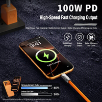 Câble Type-C tressé en nylon 240W CC, gaine en PVC, connecteur en alliage de zinc, synchronisation des données 480 Mbps, charge rapide PD, cordon pour téléphone (vente en gros)