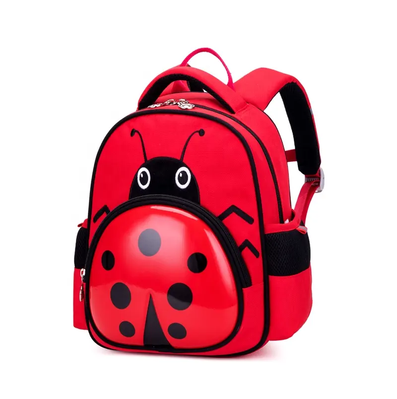 कस्टम फैंसी पशु बीटल लड़कों के लिए 3D डिजाइन बालवाड़ी backpacks के लिए निविड़ अंधकार टिकाऊ बच्चों को स्कूल बैग
