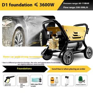 Idropulitrice Domestica <span class=keywords><strong>ad</strong></span> Alta Potenza 220V, Potente Lavatrice per Auto con Pompa <span class=keywords><strong>ad</strong></span> Alta Pressione - Product Image 6