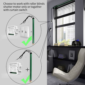 Controlador Inteligente de Cortinas Wi-Fi Eléctrico Compatible con Alexa/Google/Yandex Smart Life AC 100-240V para <span class=keywords><strong>Persianas</strong></span>, Cortinas Enrollables, Hogar, Hotel, <span class=keywords><strong>Persianas</strong></span> de Bambú - Product Image 3