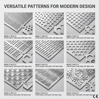 Panneaux décoratifs en métal sur mesure, découpés au laser, en aluminium perforé, pour cloisons intérieures, séparateurs de pièce, design mural