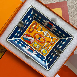 Hotel Home Creative Business Personality Large square <b>Ashtray</b> Gift Box Wholesale Ceramic <b>Ashtray</b> - Product Image 1