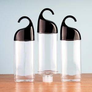 240ML <span class=keywords><strong>Silicone</strong></span> Van Kín Treo Dầu Gội Đầu Nhựa Móc Chai PET Lật Chai Carabiner Tay Khử Trùng Chai - Product Image 6