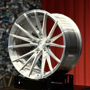 Jantes en alliage d'aluminium forgées sur mesure avec des jantes profondes, 18-22 pouces, finition brossée, 5x114.3, 5x112, 5x120, pour BMW et Audi - Product Image 1