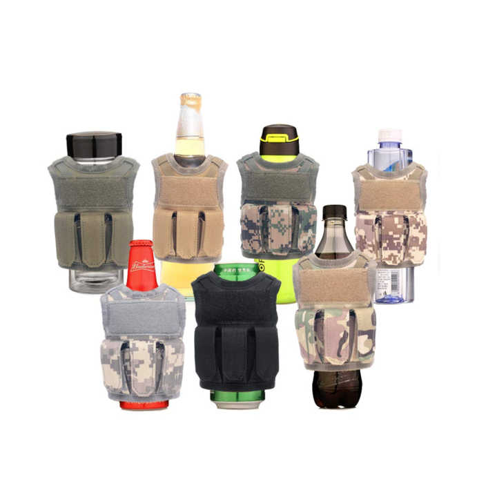 7 Color Tactical Mini Cute Beer Vest Beverage Holder 3 Small Pouch With