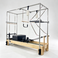 Reformer Pilates en Caoutchouc Naturel à Jambes Basses, Réglable, Durable, Écologique, Accessoires de Studio Pilates, Gym, OEM