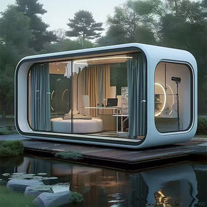 Contenedor de vida prefabricado Casa de cápsula espacial portátil Casa prefabricada con baño - Product Image 2