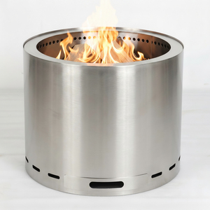 <span class=keywords><strong>Brasero</strong></span> <span class=keywords><strong>de</strong></span> Acero Inoxidable para Jardín, Chimenea Exterior sin Humo con Recipiente para Cenizas, para Acampar y Patio - Product Image 4