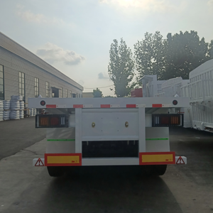 Heavy Duty 3 Axle Flatbed Semi <b>Trailer</b> with High Strength Steel for Long Haul - Product Image 5