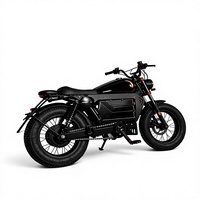 HIMOTO Black Warrior/Black Knight Moto Électrique Tout-Terrain 48V à Pneus Larges pour Adultes, Batterie au Lithium, Cadre en Alliage d'Aluminium, Export