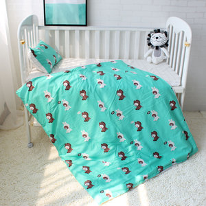 100% de algodón de bambú orgánico el nuevo niño nacido niña bebé cuna ropa de cama de conjunto - Product Image 5