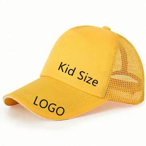 Custom Print Mesh <b>Cap</b> <b>Baseball</b> 5-Panel Trucker Hat Hunting Hiking for <b>Boys</b> Girls Child Promotion Gift - Product Image 1