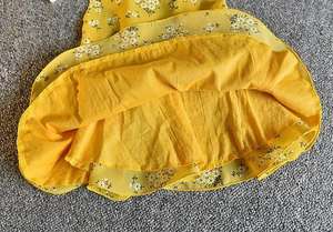 Robes décontractées pour filles, enfants, couleur jaune coréenne, avec bijoux et nœud décoratif - Product Image 5