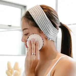 त्वचा देखभाल सफाई की आपूर्ति चेहरे की सफाई पैड पुनः प्रयोज्य मेकअप पैड धोने वाले सूती माइक्रोफाइबर कपड़े पैड