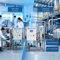Sistema de Química de Flujo Automático de Acero Inoxidable 316L, Reacciones Multiphaso Gas-Líquido-Sólido, Reactor Modular Escalable