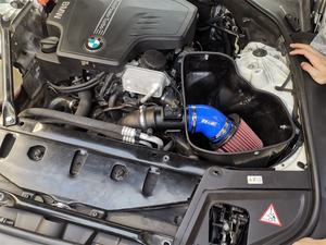 กรองอากาศเย็น EDDY สำหรับเครื่องยนต์รถยนต์ ท่อไอดีคาร์บอน รูปทรงเห็ด สำหรับ BMW 520i 525i 2.0T <span class=keywords><strong>N52</strong></span> <span class=keywords><strong>F10</strong></span> F11 F18 F07 Touring - Product Image 4