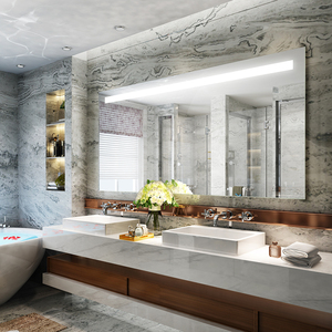 Miroir intelligent LED Android avec écran tactile <span class=keywords><strong>magique</strong></span> Wifi en gros, miroir de salle de bain éclairé - Product Image 6