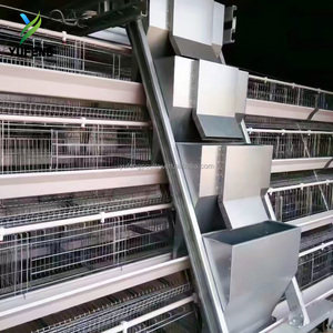 Cage à poules de type A pour poules pondeuses, cage en batterie 3-4 niveaux, capacité 90-160 poules, système d'alimentation automatique, vente en gros - Product Image 1