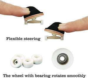 Mini skateboard en bois DIY, jouet pour enfants, <span class=keywords><strong>jeu</strong></span> sportif, skateboard à doigts pour packs de jouets à doigts - Product Image 3