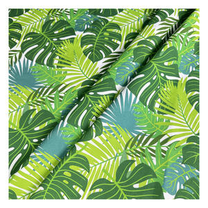 ファクトリーアウトレットグリーントロピカルデザインデジタルカスタマイズヘビー級100% コットンプリント生地キャンバスとして家庭用テキスタイル - Product Image 2