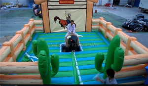Carnival Thrill Crazy Shaking Mechanical Bull <span class=keywords><strong>Juego</strong></span> de deportes Simulador de Parque de Atracciones Inflable Shaking Bull Tauromaquia <span class=keywords><strong>Juego</strong></span> - Product Image 2