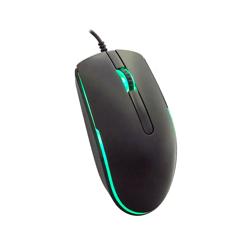 Новые высококачественные удобные USB Проводная офисная оптическая мышь с 7 Красочные дыхание свет GM-001