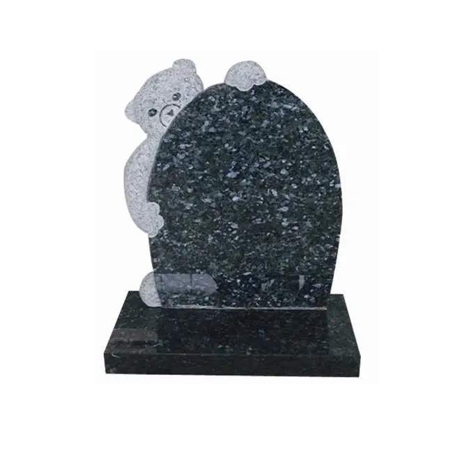 cheap price Dark Grey Granite Simple Design Tombstone Cheap Upright Headstone