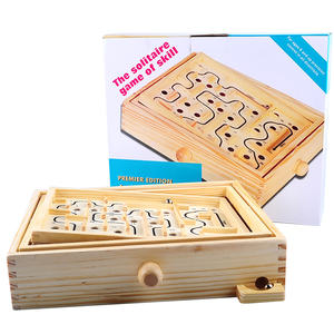 Juego de Laberinto Montessori, Laberintos de Madera de Pino para Niños, Juegos Familiares, Laberinto de Madera para Niños, Juego Educativo de Equilibrio con Bola de Acero - Product Image 6