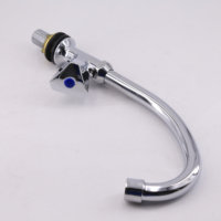 ITALOMIX Nouveauté Robinet de cuisine moderne classique à poignée unique, mitigeur à montage sur plan, bec haut en céramique pour eau froide