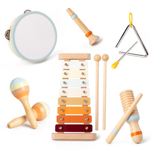 Ensemble d'instruments de percussion pour enfants, éveil musical précoce pour bébés, jouets de percussion et de tambourinage manuel - Product Image 3