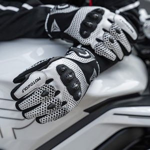 Gants de moto MOTOWOLF à motif à carreaux, gants de course de haute qualité en <span class=keywords><strong>cuir</strong></span> - Product Image 6