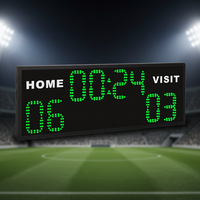 Tableau de Score Portable Numérique avec Minuteur de Jeu et Nouveau Fonte Lattice – Suivi Électronique des Performances pour Terrains de Sport Extérieurs