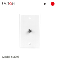 Conector Coaxial Tipo F, Placa de Pared de Una Sola Unidad