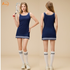 <span class=keywords><strong>Ropa</strong></span> DE <span class=keywords><strong>TENIS</strong></span> Aoyema, vestido de rayas para deportes al aire libre de punto para <span class=keywords><strong>mujer</strong></span>, <span class=keywords><strong>tenis</strong></span>, transpirable, gimnasio, Fitness, Yoga, conjunto de entrenamiento, <span class=keywords><strong>ropa</strong></span> de pádel - Product Image 1