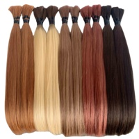 Cheveux brésiliens de haute qualité de cheveux installables UV en vrac étirés par double de cheveux vierges du Brésil